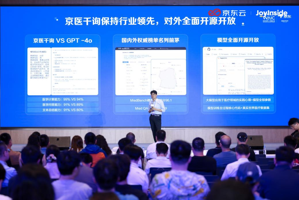AI医疗“闪耀”WAIC 2025：京东健康旗下“京医千询”大模型引领医疗智能化转型(图1)